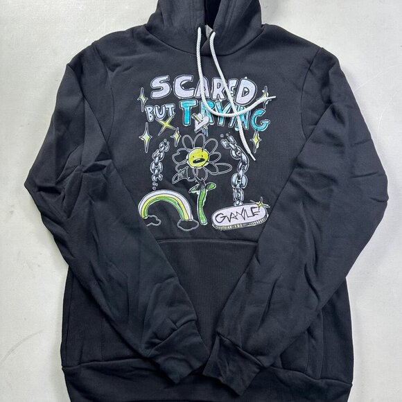 Gayle Hoodie Gayle 2023 Scared But Trying Sunflower Black - Picture 1 of 3